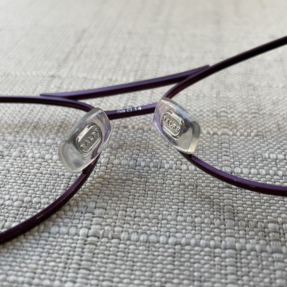 Ralph Lauren Women Eyeglasses/Sunglasses Frame Purple Tone Glasses - Picture 8 of 12